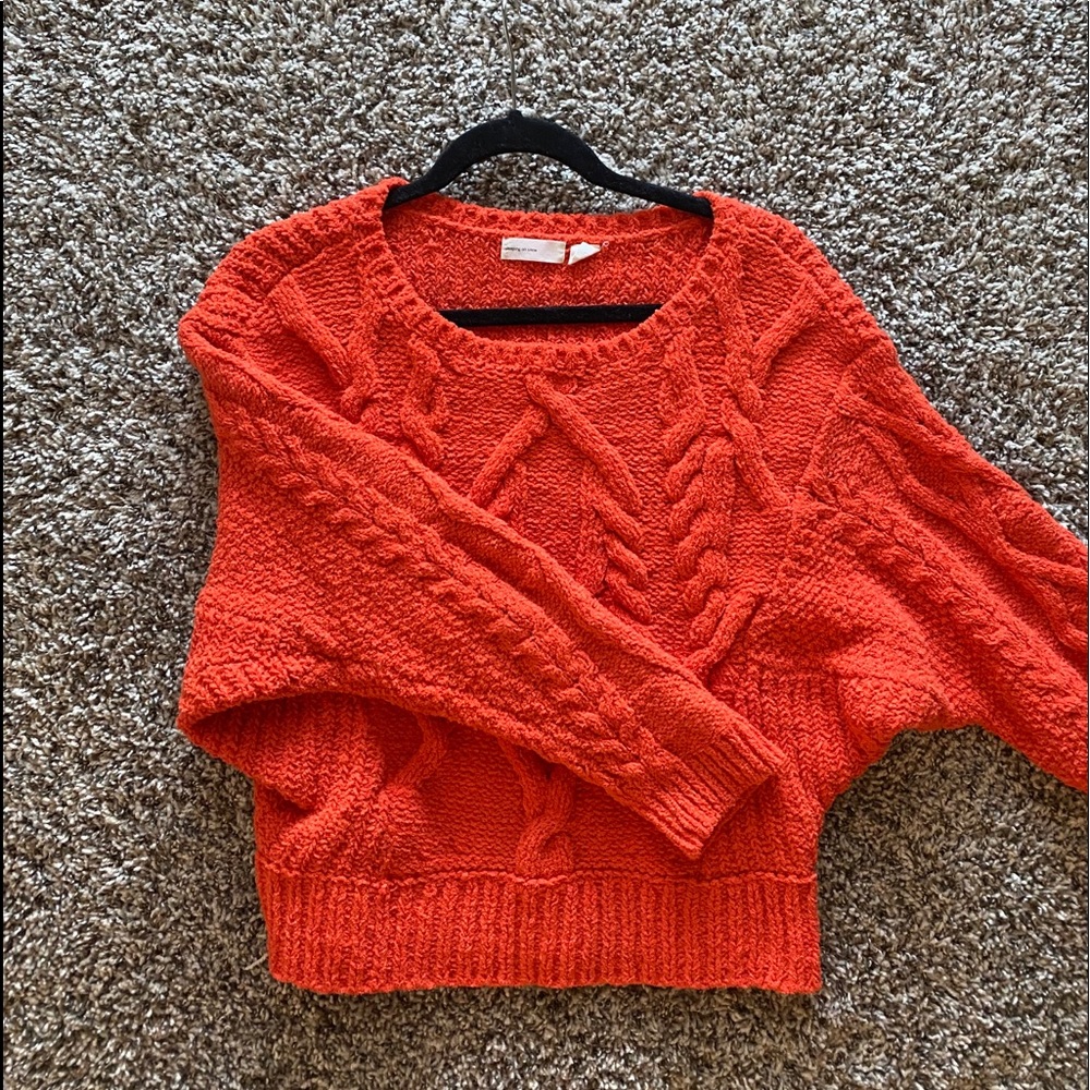 Red comfy sweater